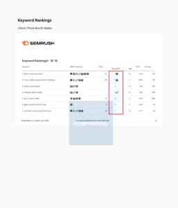 Keyword Rankings_ Photo Booth Maker