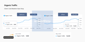 Organic Traffic_ Client_ Cold Weather Gear Shop